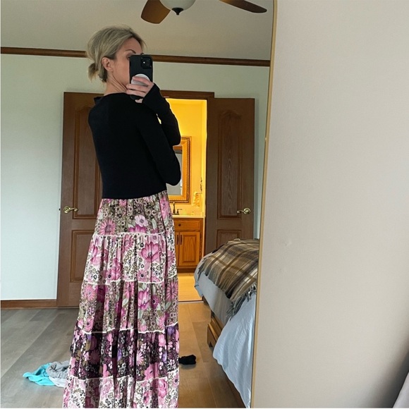 Spell Floral Patchwork Maxi Dress - Pink and Purple - Picture 5 of 16